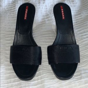 Prada Wedge Sandals *Barely Worn*
